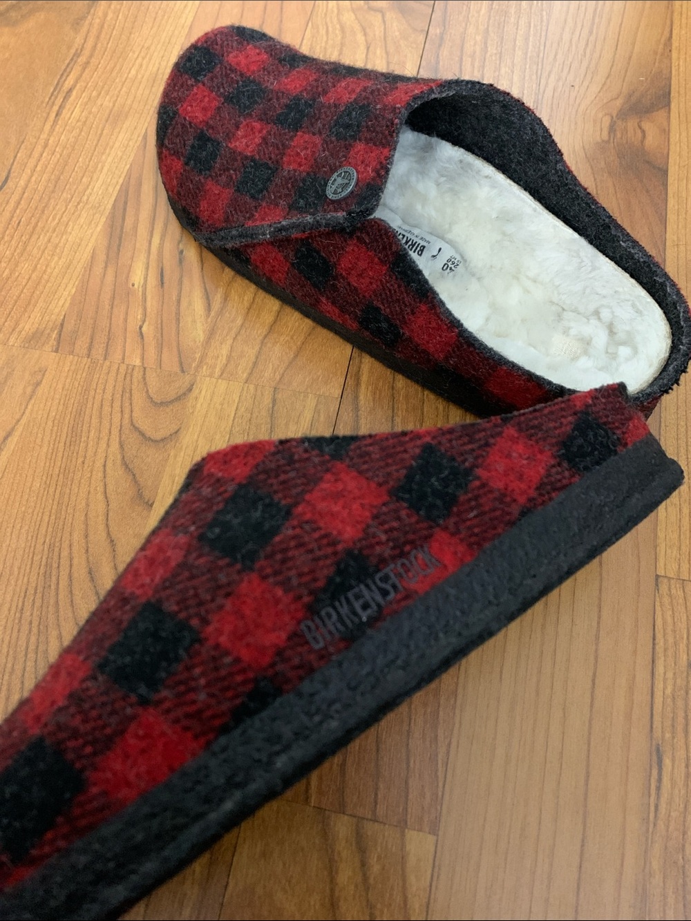 🚨CLEARANCE🚨 Birkenstock Zermatt Plaid Slippers • Size 9 ~ 40 - Picture 2 of 5